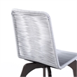 Armen Living Island Wood Outdoor Patio Dining Chair in Gray/Brown (Set of 2)