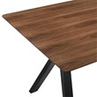 Armen Living Laredo Rowan 5PC Wood Dining Table and Chair Set in Black/Gray