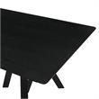 Armen Living Cortina Rowan 5PC Wood Dining Table and Chair Set in Black/Gray
