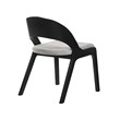Armen Living Cortina Polly 5PC Wood Dining Table and Chair Set in Black/Gray