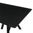 Armen Living Cortina Polly 5PC Wood Dining Table and Chair Set in Black/Gray