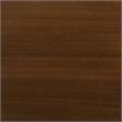 Armen Living Cirque Round Contemporary Wood Dining Table in Walnut/Black