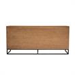 Armen Living Nevada Modern Solid Wood Sideboard in Balsamic Oak