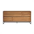 Armen Living Nevada Modern Solid Wood Sideboard in Balsamic Oak