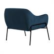 Armen Living Karen Modern Velvet Accent Chair with Armrest in Blue