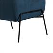 Armen Living Karen Modern Velvet Accent Chair with Armrest in Blue