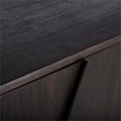 Armen Living Pirate Wood Sideboard Cabinet in Brushed Coffee Bean Brown/Black