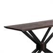 Armen Living Pirate Modern Wood Console Table in Brushed Coffee Bean Brown