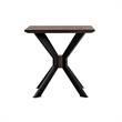 Armen Living Pirate Modern Wood End Table in Brushed Coffee Bean Brown