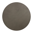 Armen Living Pinni Round Contemporary Stone Dining Table in Gray/Antique Brass