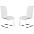 Armen Living Amanda 5-Piece Modern Wood & Metal Dining Set in White