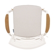 Armen Living Portals Outdoor Aluminum Patio Barstool in Light Matte White