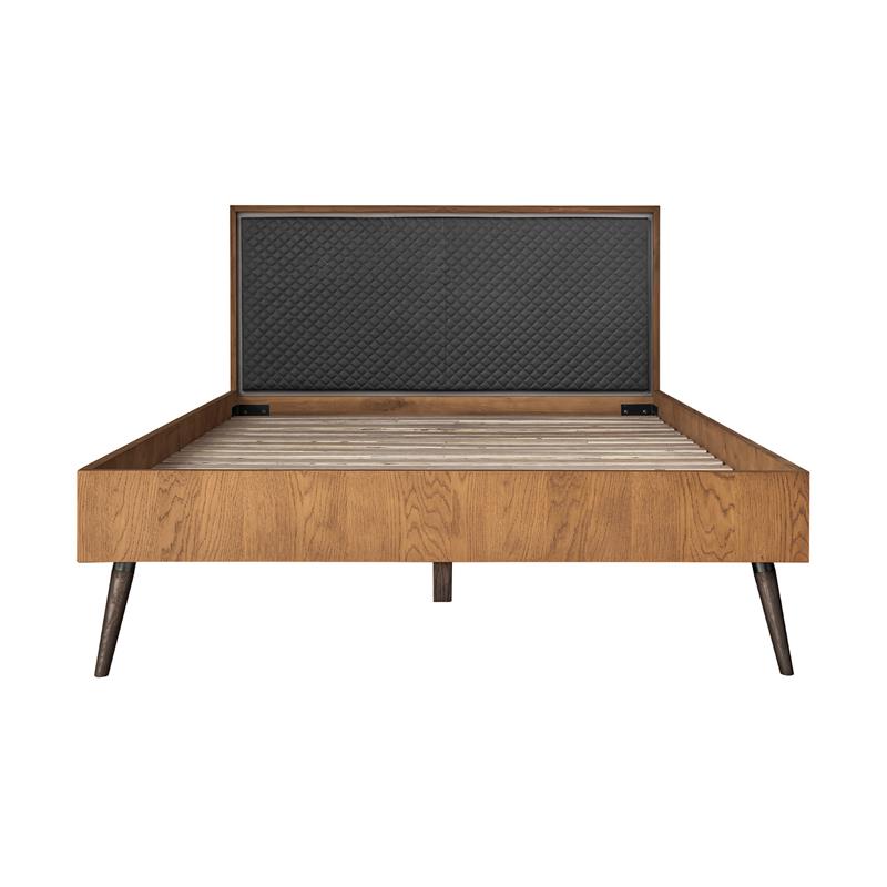 Armen Living Coco 3-Piece Wood Queen Bedroom Set in Chocolate/Black