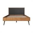 Armen Living Coco 3-Piece Wood Queen Bedroom Set in Chocolate/Black