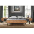 Armen Living Coco 3-Piece Wood Queen Bedroom Set in Chocolate/Black