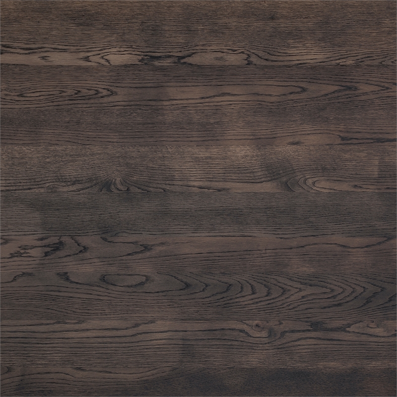 Armen Living Nevada Modern Wood 2PC Set Dining Table and Sideboard in Dark Brown