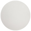 Armen Living Pinni Round Contemporary Stone Dining Table in White/Bronze