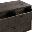 Armen Living Cross 3-Drawer and 1-Door Modern Wood Dresser in Oak