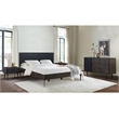 Armen Living Cross 3-Drawer and 1-Door Modern Wood Dresser in Oak