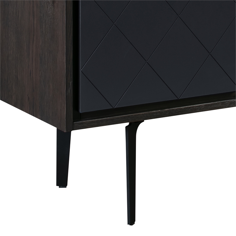 armen living cross 3-drawer and 1-door modern wood dresser in oak