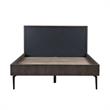 Armen Living Cross 3-Piece Modern Wood Queen Bedroom Set in Dark Gray/Black