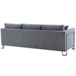 Armen Living Heritage 2-Piece Upholstered Fabric Sofa & Chair Set in Gray