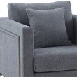 Armen Living Heritage 2-Piece Upholstered Fabric Sofa & Chair Set in Gray