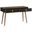 Armen Living Amigo Modern Wood Console Table in Black/Walnut