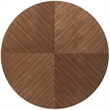 Armen Living Cosmo Modern Wood and Metal Coffee Table in Walnut/Black