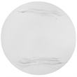 Armen Living Loxley Modern Metal/Marble Coffee Table in White marble/Black