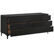 Armen Living Legend 4-Piece Fabric & Wood King Bedroom Set in Gray/Black