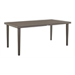 Armen Living Grenada Aluminum Outdoor Rectangle Dining Table in Gray