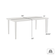 Armen Living Grenada Aluminum Outdoor Rectangle Dining Table in Gray