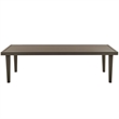 Armen Living Grenada 4-Piece Outdoor Fabric and Wicker Conversation Set in Gray