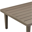 Armen Living Grenada 4-Piece Outdoor Fabric and Wicker Conversation Set in Gray