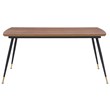Armen Living Messina and Carlo 7-Piece Modern Velvet Dining Set in Gray/Walnut