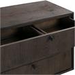 Armen Living Cross 4-Piece Modern Wood Bedroom Set in Gray/Oak