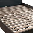 Armen Living Cross 4-Piece Modern Wood Bedroom Set in Gray/Oak
