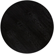 Armen Living Sylvie Round Mid Century Wood Coffee Table in Brushed Oak/Espresso