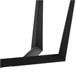 Armen Living Radford Modern Metal & Wood Dining Table in Charcoal/Black