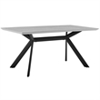 Armen Living Margot and Rylee 5-Piece Modern Fabric Dining Set in Gray/Black