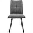 Armen Living Margot and Rylee 5-Piece Modern Fabric Dining Set in Gray/Black