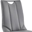Armen Living Fenton 5-Piece Faux Leather & Metal Dining Set in Gray