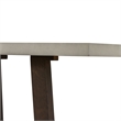 Armen Living Elodie Rectangle Modern Stone Console Table in Gray/Oak