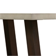 Armen Living Elodie Rectangle Modern Wood/Concrete Coffee Table in Gray/Espresso