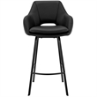 Armen Living Aura Black Faux 30