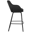 Armen Living Aura Black Faux 30