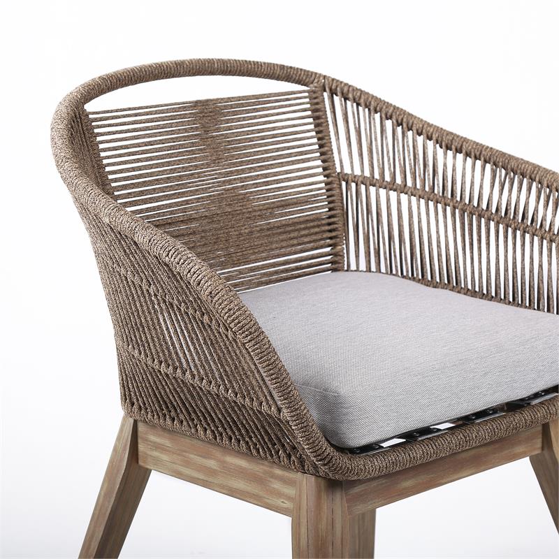 Tutti Frutti Indoor Outdoor Dining Chair in Light Eucalyptus Wood