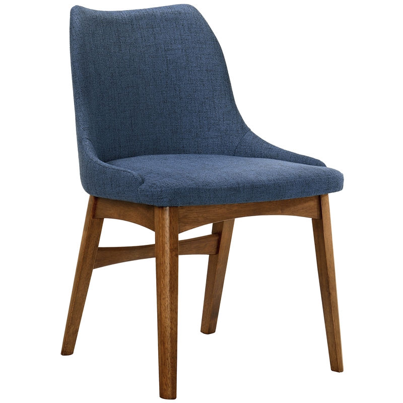 Armen Living Westmont and Azalea 5-Piece Modern Wood Dining Set in Brown/Blue
