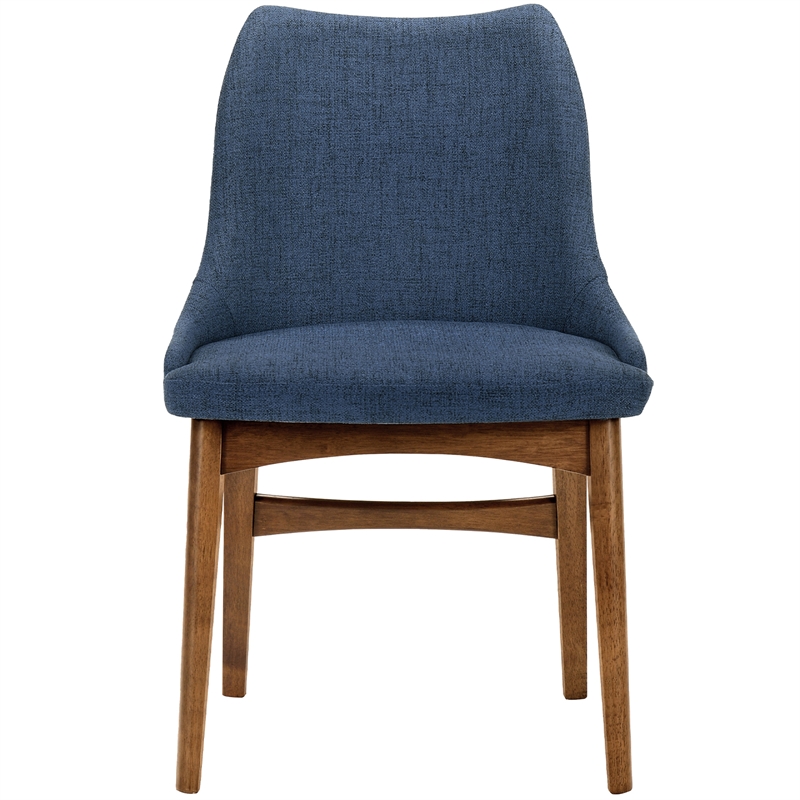 Armen Living Westmont and Azalea 5-Piece Modern Wood Dining Set in Brown/Blue